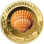 Monnaie COMMON COCKLE Sea Creatures 1/1000 Oz Or 3000 Francs Chad (PRÉCOMMANDE)