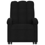 vidaXL Fauteuil inclinable électrique noir tissu