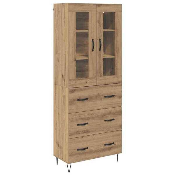 vidaXL Haut Armoire avec tiroir Chêne artisanal 69 5 x 34 x 90 cm