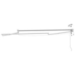 vidaXL Cadre de store rétractable électrique Blanc 3 5 x 2 m Aluminium