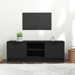 vidaXL Meuble TV Noir 102x35x36 5 cm Bois d'ingénierie