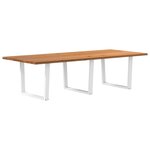 vidaXL Table à manger 280x120x74 cm bois de chêne massif rectangulaire