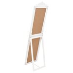 vidaXL Miroir sur pied Blanc 45x180 cm