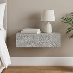 vidaXL Table d'appoint murale 59 x 34 5 x 17 cm Bois d'ingénierie