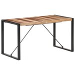 vidaXL Table à dîner 140x70x75 cm Bois massif