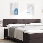 Tête de lit LED vidaXL capitonnée foncée 100 cm en tissu