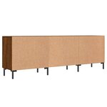 vidaXL Meuble TV chêne marron 150x30x50 cm bois d'ingénierie