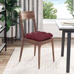vidaXL Coussins de siège 4 pc Tissu Bordeaux 40 x 40 x 12 cm