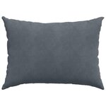 vidaXL Coussins de canapé 2 Pièces Gris foncé 70 x 50 cm
