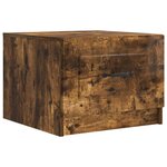 vidaXL Table basse Chêne fumé 49 x 50 x 37 cm Bois d'ingénierie