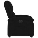 vidaXL Fauteuil inclinable électrique noir velours