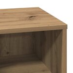 vidaXL Tables de chevet avec LED 2 Pièces Chêne artisanal 50x34 5x50 cm