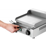 Plancha électrique professionnelle - gdp 260e-g - lisse - bartscher -  - acier inoxydable 285x330x175mm