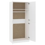 vidaXL Garde-robe Blanc 90x52x200 cm Bois d’ingénierie