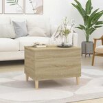 vidaXL Table basse Chêne sonoma 60x44 5x45 cm Bois d'ingénierie