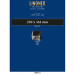 Bandes Klemmfix double soudure 230 x 162 mm pour blocs de timbres. Fond - Noir