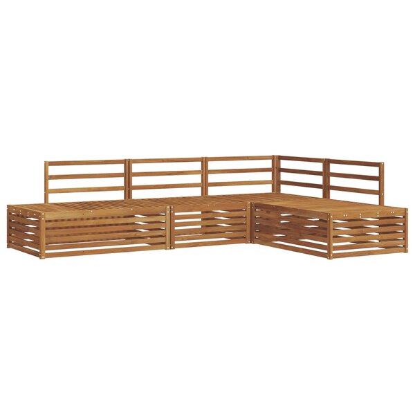 vidaXL Ensemble de canapés d'extérieur 4 Pièce Naturel