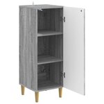 vidaXL Buffet Sonoma gris 33 x 34 5 x 90 cm Bois d'ingénierie