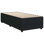 vidaXL Sommier à lattes de lit avec matelas Noir 90x200 cm Velours