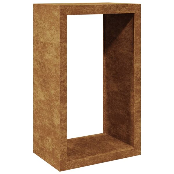 vidaXL Portant de bois de chauffage 60x40x100 cm acier corten