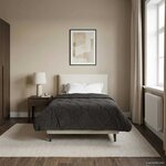 vidaXL Duvet d'hiver 135 x 200 cm Hiver Anthracite Respirant