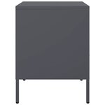 vidaXL Tables de chevet 2 Pièces anthracite 36x39x50 5 cm acier