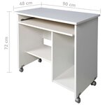 Germania Bureau d'ordinateur Blanc 0482-84