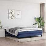 vidaXL Cadre de lit Bleu 180 x 200 cm Tissu