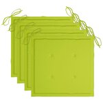 vidaXL Mobilier à dîner d'extérieur pliable 5 Pièces avec coussins bambou