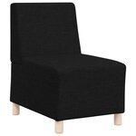 vidaXL Canapé modulaire sans accoudoirs Noir 55 cm Tissu