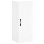 vidaXL Buffet haut Blanc 34 5x34x180 cm Bois d'ingénierie