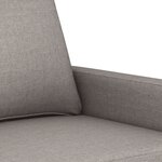 vidaXL Canapé à 2 places Taupe 120 cm Tissu