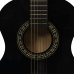 Vidaxl jeu de guitare classique pour débutants 8 pièces noir 1/2 34"