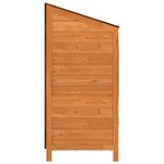 vidaXL Remise de jardin Marron 55x52x112 cm Bois de sapin solide