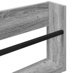 vidaXL Étagère à magazines 2 Pièces Gris Sonoma 100 x 12 x 30 cm