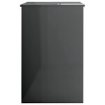 vidaXL Bureau Gris brillant 100x50x76 cm Aggloméré