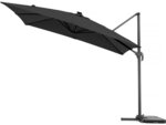 Parasol jardin déporté LED Alu "Sun 4 Luxe" - Rectangle - 3 x 4 m - Dalles à lester incluses