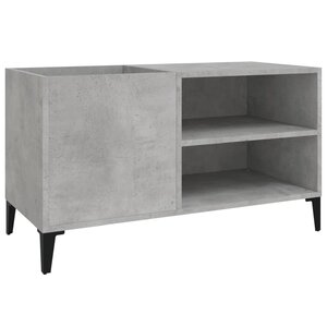 vidaXL Armoire à disques gris béton 84 5x38x48 cm bois d'ingénierie