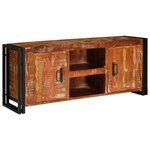 vidaXL Meuble TV Multicolore bois de récupération massif