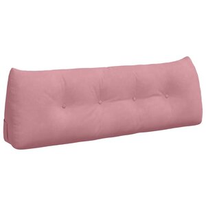vidaXL Coussin de Dos Rose 140 x 24 x 50 cm Velours
