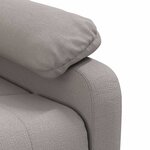 vidaXL Fauteuil inclinable électrique Taupe Tissu