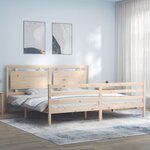 vidaXL Cadre de lit sans matelas bois massif