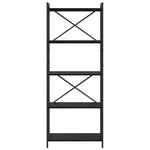 vidaXL Étagère Chêne noir 60 x 30 x 155 cm Bois d'ingénierie