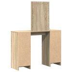 vidaXL Table de Toilette Marron 102 x 33 x 135 cm Bois d'ingénierie