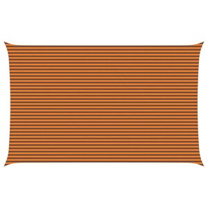 vidaXL Voile d'ombre Orange et marron 5 x 8 m 100   polyester Oxford
