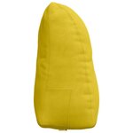 vidaXL Coussin de Dos Jaune 45 x 24 x 50 cm Velours