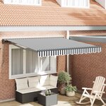 vidaXL Cadre d'auvent Anthracite et blanc 350 x 250 cm