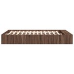 vidaXL Cadre de lit chêne marron 150x200 cm bois d'ingénierie