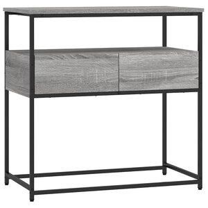 vidaXL Table console sonoma gris 75x40x75 cm bois d'ingénierie