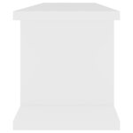 vidaXL Étagères murales 2 Pièces Blanc 75x18x20 cm bois d'ingénierie